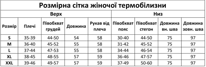 Термобілизна на Флісі ARCTIC до -35 C жіноча, колір чорний, розмір S С78855552 фото